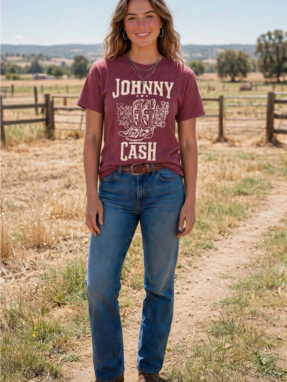 Women’s Graphic Johnny Cash Tee